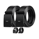 thumbnail image 1 of 2 Cinturones  Con Hebilla Automática Para Hombre 120cm Lab.G, Negro Puro, 1 of 5