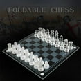 thumbnail image 1 of Juego de ajedrez Yotijar incluye de esmerido/pulido y 32 piezas de ajedrez ajedrez internacional de cristal 20x20cm, 1 of 10