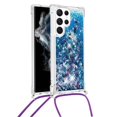 thumbnail image 3 of Funda FOXDOCK para Samsung Galaxy S21 Ultra con Cuerda Ajustable, Brillo Líquido, Protección Antigolpes y Lente – Ideal para Regalo, 3 of 6