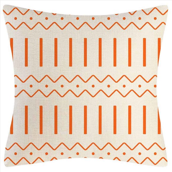 Fundas de Almohada Naranja 18X18 Juego de 12 Fundas de Almohada Decorativas para el Hogar de Almohada para Sofá de Exteriores