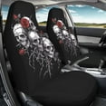 thumbnail image 3 of Uorisanigo Skull Rose Car Seat Covers 2 Pcs Car Seat Covers Front Seats Only Waterproof Breathable Easy to Install Anti-Slip Back Fabric Universal Fit for Auto Truck Van SUV, 3 of 7
