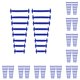 thumbnail image 2 of Sonducket 16 Uds. Cordones elásticos para zapatos, herramienta sin atar, accesorios para zapatos, hebillas de silicona fáciles para niños, Azul 10Conjunto, 2 of 6