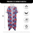thumbnail image 6 of FKELYI July 4th USA Flag Star Print Kimono Coverups for Women Soft Beach Cover Up Half Sleeve Summer Cardigan Bikini Cover Ups Resort Wear Casual Cruise Outfits, 6 of 6