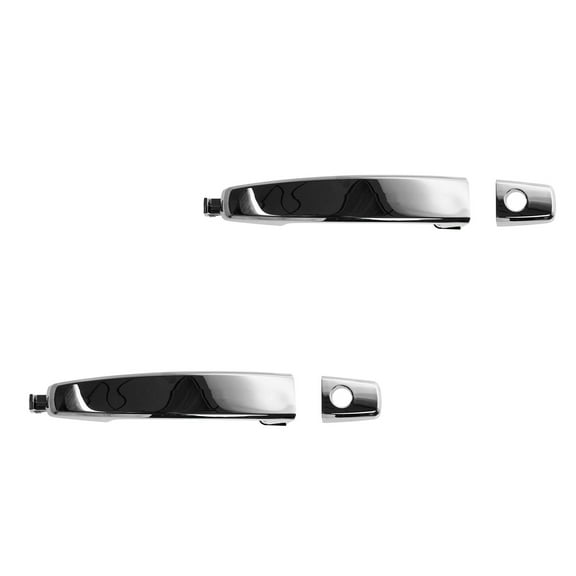 TRQ Door Handle with Keyhole Chrome Front Outer Set for Aveo Captiva Sport Vue DHA37198
