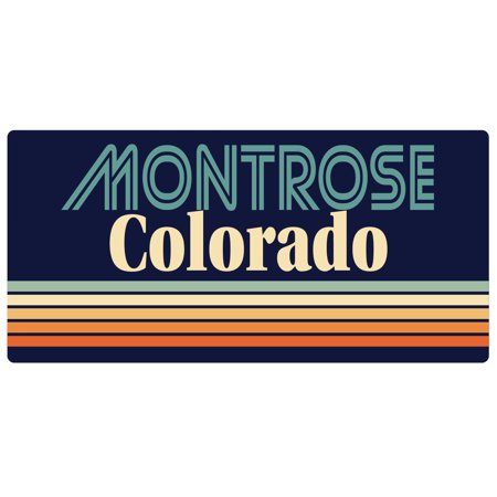 Montrose Colorado 5 x 2.5-Inch Vinyl Decal Sticker Retro Design