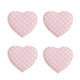 thumbnail image 1 of Expo Parches bordados termoadhesivos BaZooples Puffy Heart, paquete de 4, color rosa, 1 of 1
