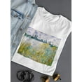 thumbnail image 3 of Lle Aux Fleurs Near Vetheuil T-Shirt Women -Claude O. Monet Designs, Female Small, 3 of 4