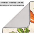thumbnail image 5 of Absorbent Dish Drying Mat,Food Carrot Picture 16*18inch Dish Drying Mat for Kitchen Counter Microfiber Absorbent Dish Draining Reusable Washable Extra, 5 of 6