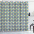 thumbnail image 1 of Ambesonne Trellis Shower Curtain, Antique Retro Pattern, 69"Wx84"L, Purple Yellow Sky Blue, 1 of 3