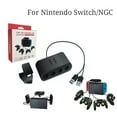 thumbnail image 1 of cpengpj GameCube Controller Adapter for Nintendo Switch, Wii U and PC, 3-in-1 4-Port USB Converter with Mounting Bracket, Plug and Play, 1 of 8