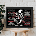 thumbnail image 3 of Lotusprinthandmade Personalized Name Skull Couple We're A Team I Choose You Canvas 1.5in 18" x 12", 3 of 5