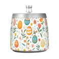thumbnail image 7 of Yayeee Ashtray with Lid for Cigarette Smokeless Stainless Steel Home Ash Holder, Floral Easter Eggs, 7 of 7