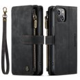 thumbnail image 2 of Dteck Case for iPhone 14 Plus Wallet Case for Women Men, Fashion Durable PU Leather Magnetic Flip Lanyard Strap Wristlet Zipper Card Holder Wallet Phone Case for iPhone 14 Plus 6.7-inch,Black, 2 of 11