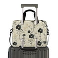 thumbnail image 2 of FORMRS 16" Laptop Bag Carrying Sleeve Case with Handle Travel Shoulder Briefcase, Small Black Flowers, 2 of 8