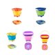 thumbnail image 5 of Ounissouiy Cubo de agua de viaje para niños, fiesta en la piscina, patio de recreo, cubos de arena plegables de silicona, regalo de cumpleaños Juegos de césped Amarillo, 5 of 6