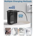 thumbnail image 6 of Portable Waist Fan Rechargeable, 13300 RPM Portable Clip on Fan with 100 Speeds & 4000mAh Battery, Personal Hanging Neck Fan for Outdoor Camping Travel Jobsite (Black), 6 of 8
