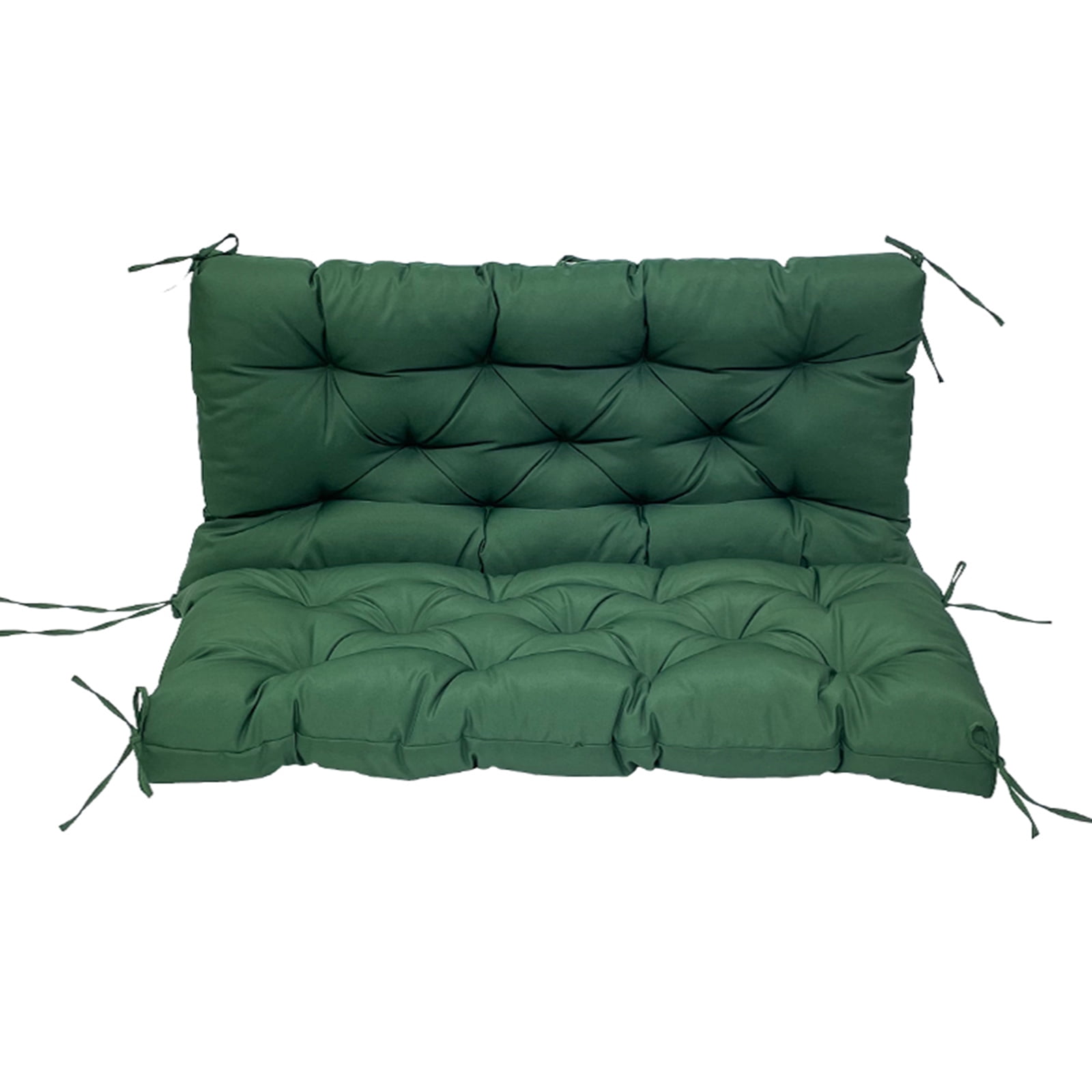 Topchances 120cmx100cm Dark Green Swing Chair Cushion, Anti-Slip 2-3 Seater