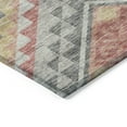 thumbnail image 4 of HomeRoots 603546 5 x 8 ft. Gray & Terra Cotta Southwestern Washable Indoor & Outdoor Rectangle Area Rug, 4 of 5