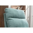 thumbnail image 3 of Upholstered Swivel Glider, Cosymart Rocking Chair for Nursery in Light Blue, Modern Style One Left Bag, 3 of 9