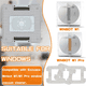 thumbnail image 2 of Repuestos para Limpiadores de Ventanas para Winbot W1 W1 Pro Paños de Limpieza Lavables Paños de Repuesto para Mopa, 2 of 2