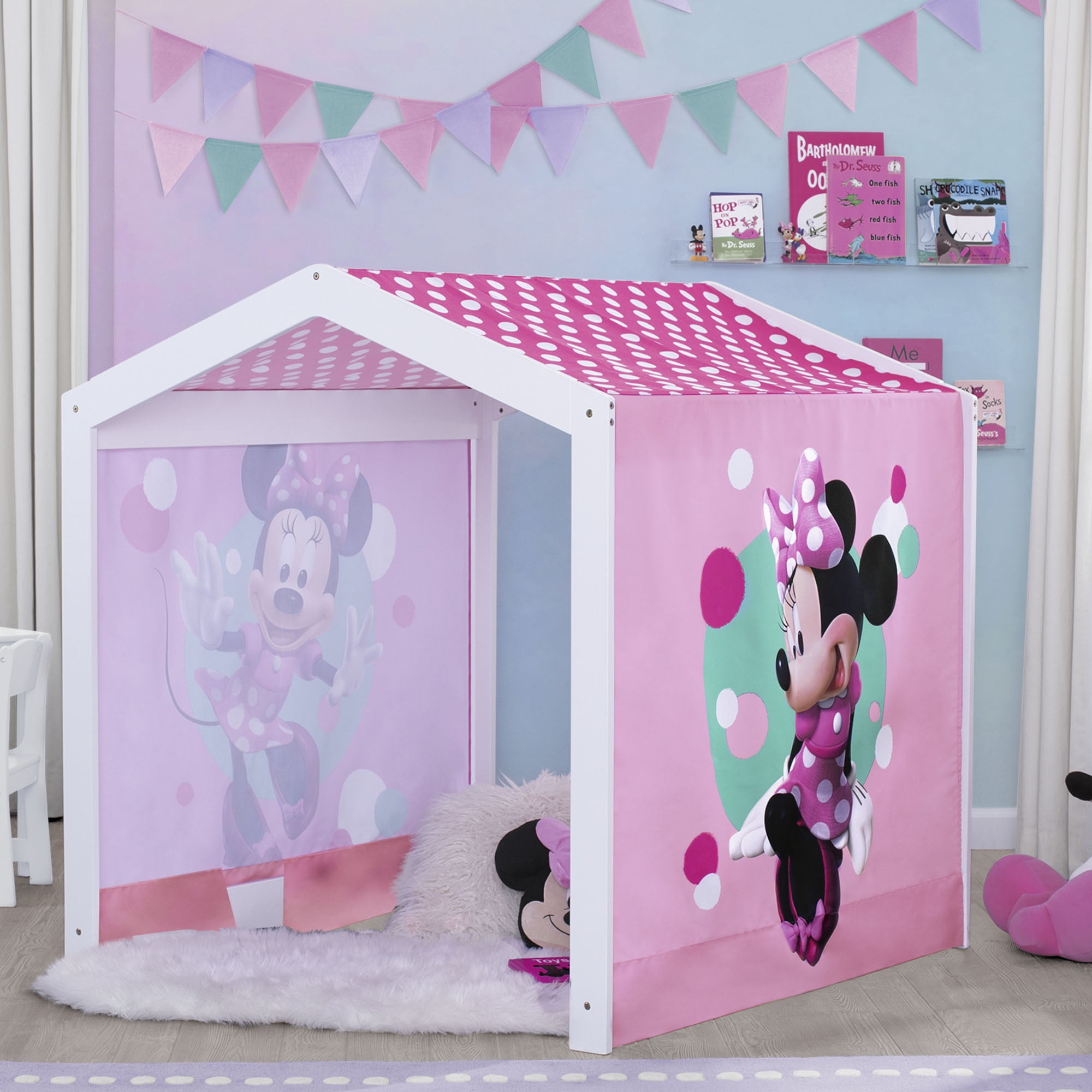 KIDS INDOOR MINNIE MOUSE TEEPEE PLAY TENT OUTDOOR PLAY OFFICIAL NEW 