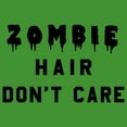 thumbnail image 2 of Boy's Lost Gods Halloween Zombie Hair Don't Care  Graphic Tee Kelly Green Medium, 2 of 4