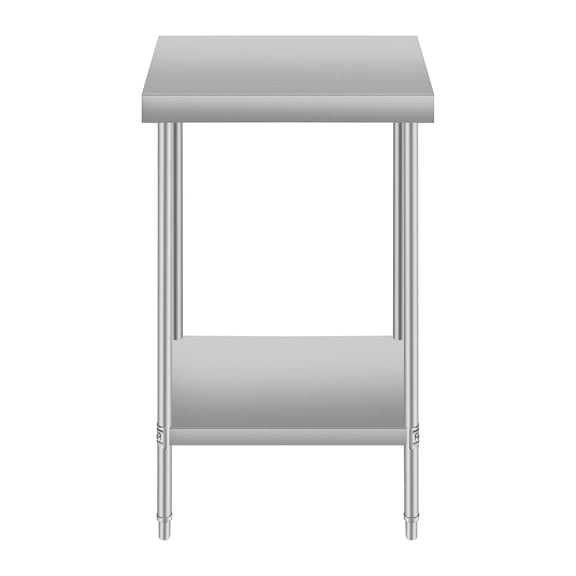24''*24 Work Table for Restaurant and Home Stainless Steel Kitchen Prep Table with Under Shelf