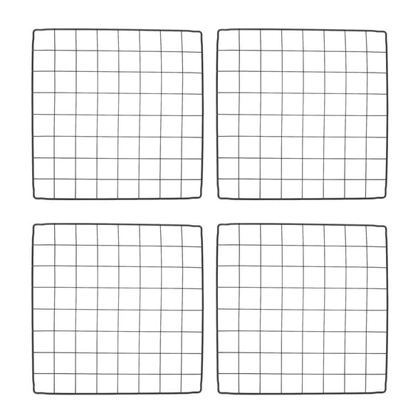 4pcs ensamble la jaula de perros sábanas de juegos de mascotas Peet Playpen Iron Fence Nets (negro)