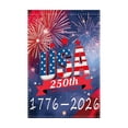 thumbnail image 2 of Us 250Th Anniversary Decorative Garden Flag (Single-Sided), Patriotic Design With Fireworks & Stars For Outdoor Home Decor, Garden Flag A1 For Fourth Of July & National, 2 of 4