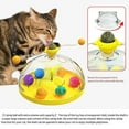 thumbnail image 2 of Yingyy Cat Toy Interactive Spinning Track Ball Capacity Scratch-resistant Stimulating Mental Game Cats Teasing Treasure Brain Chest Puzzles Pet Training Blue, 2 of 9