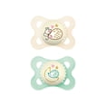 thumbnail image 2 of MAM Night Pacifiers (2 Pacifiers & Sterilizing Box), MAM Pacifiers 0-6 Months, Best Pacifier for Breastfed Babies, Assorted, Glow in the Dark Pacifier, 2 of 9
