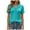 Green, variant on vigerkar Women's Polo Shirts Lapel Collar V Neck Short Sleeve Blouse Dressy Casual Tunic Tops (White, L)