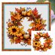 thumbnail image 1 of Hilo Algodón Bordado Punto Cruz Con Arce Y Calabaza 11CT 40x40cm, 1 of 9
