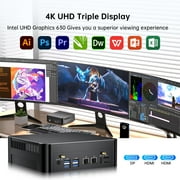 Thdeukoty Mini PC,Intel Core i9-9880H(up to 4.8GHz) With 16GB RAM 512G PCIE3.0 NVME SSD Mini Desktop Computers, Windows 11 Pro/ WIFI6E/2x2.5G RJ45 LAN/Triple Screen 4k60hz Display