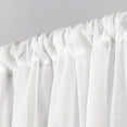 thumbnail image 4 of Exclusive Home Curtains 2 Pack Pom Pom Applique Bordered Textured Sheer Rod Pocket Curtain Panels, 4 of 11
