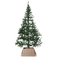 thumbnail image 3 of Foldable Christmas Tree Skirt Collar Basket, Ring Base Stand Cover, Rattan Plastic, 3 of 11
