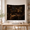 thumbnail image 5 of Open Book Beneath a Celestial Clock in an Arched Library, Mystical Digital Art for Readers, Arcane Lore Decor, Graduation Gift, Tapestry Wall Hanging for Study Room and Den, 5 of 7