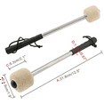 thumbnail image 6 of 4 Pcs 12.5Inch Steel Drum Mallets,Wool Felt Drum Sticks with Stainless Steel Handle, Anti- Wool Drum Mallets, 6 of 6