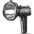 thumbnail image 1 of YIERBLUE Rechargeable Spotlight Flashlight 900000 High Lumen, IP66 Waterproof Spot Lights Outdoor Handheld, 20 Hours Long Lasting LED Large Flashlight with Foldable Stand and Detachable Red Filter, 1 of 1