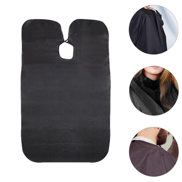 FOMIYES 1Ud Smock De Corte De Negro Para Salón Con Material Antipega Y Secado Natural