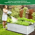 thumbnail image 4 of Homdox 6*3*2FT Galvanized Raised Garden Bed, Outdoor Thickened Raised Garden Planter Box for Vegetable Flower Fruit Herb, Rectangular Metal Garden Raised Box for Garden Yard, Sliver, 4 of 6
