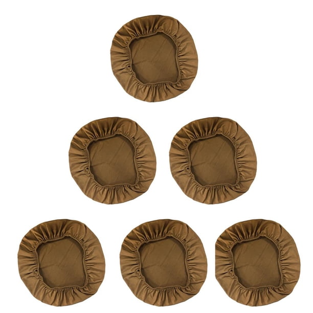 6x Funda de Cojín Cubierta Elástica de Asiento de Silla de Comedor para Antideslizante Anti-polvo