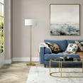 thumbnail image 3 of Henn&Hart 16" Brushed Brass Metal/Fabric Floor Lamp, 3 of 5