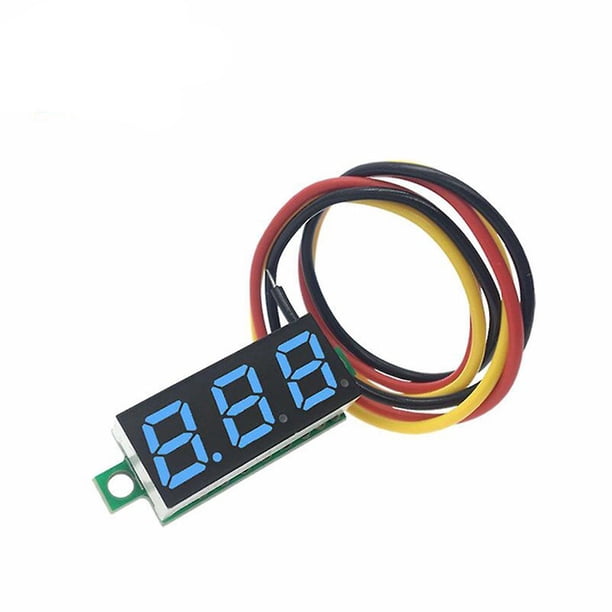Voltmeter Dc 0v-100v Digital Led 0.28 Inch Voltage Meter Power Volt Tester Detector For Car With Red Blue Green Yellow