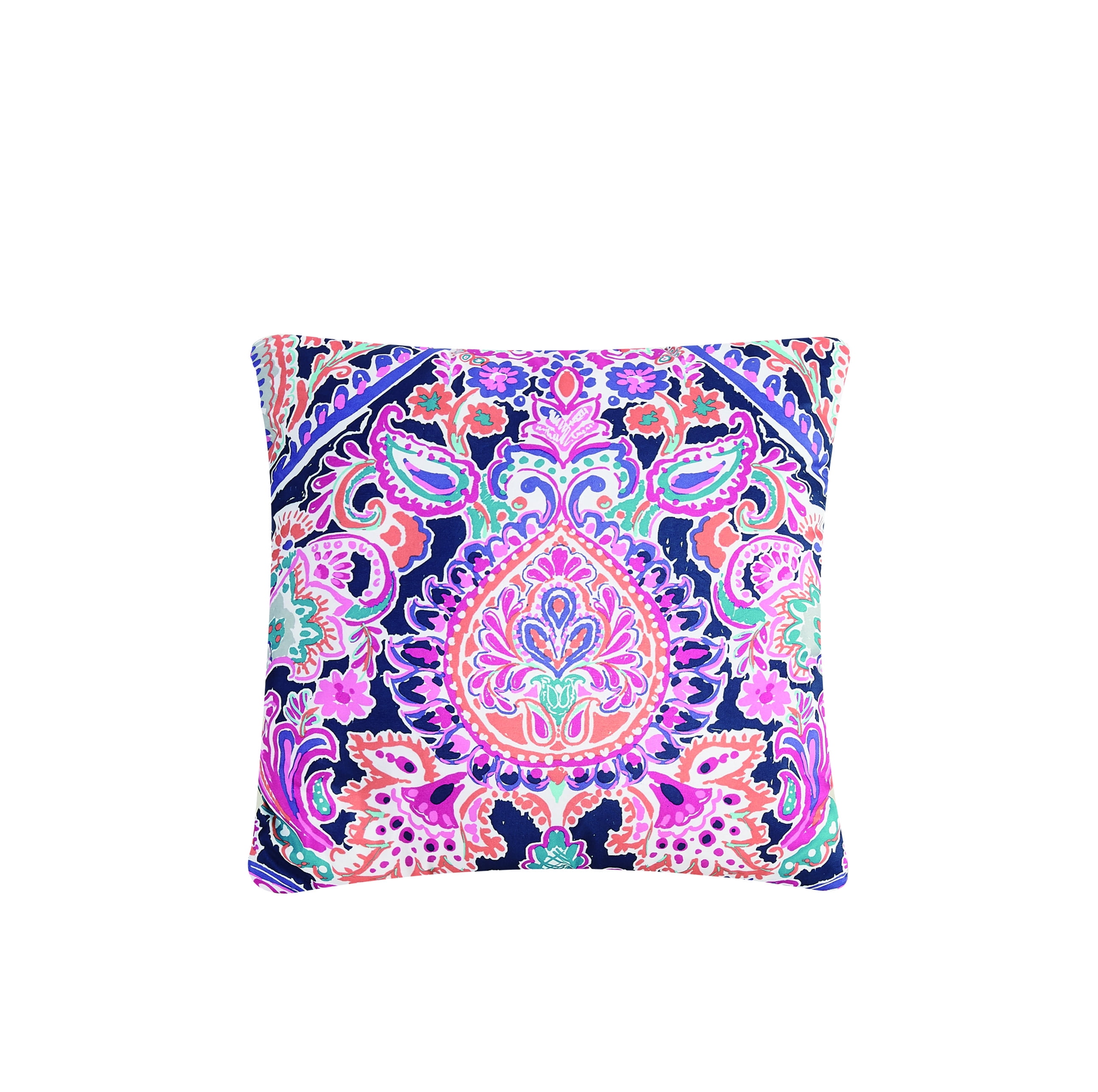 Mainstays Purple and Blue Medallion 10 Piece Bed in a Bag Comforter Set With Sheets, Full