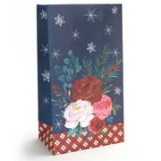 The Pioneer Woman Paper Treat Gift Sacks, Blue Floral, 6 Count