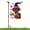 Multicolor, variant on MIZHONA Halloween Skeleton Garden Flag Outside Skull Pumpkin Outdoor Yard Flag Double Sided Burlap 12"x18"