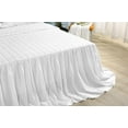 thumbnail image 6 of White Ruffles Skirt Bedspread Bed Blanket Quilted Elegant Bed Spreads Queen Size 1 Piece(not Include Pillowcases), 6 of 10