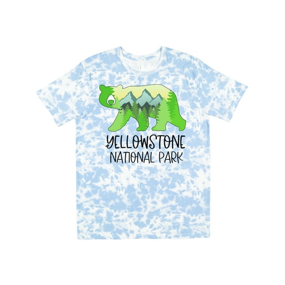 Inktastic Yellowstone National Park- Mountains and Bear Shape T-Shirt