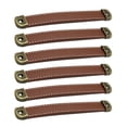 thumbnail image 1 of 6 Pcs Tiroirs en Cuir et Alliage de Zinc Poignées de Tiroir pour Commode Armoire, 1 of 8